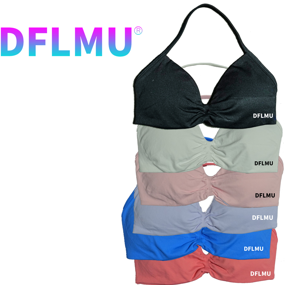 Underwire Bra Padded - DFLMU Women Halter Sports Bra Push