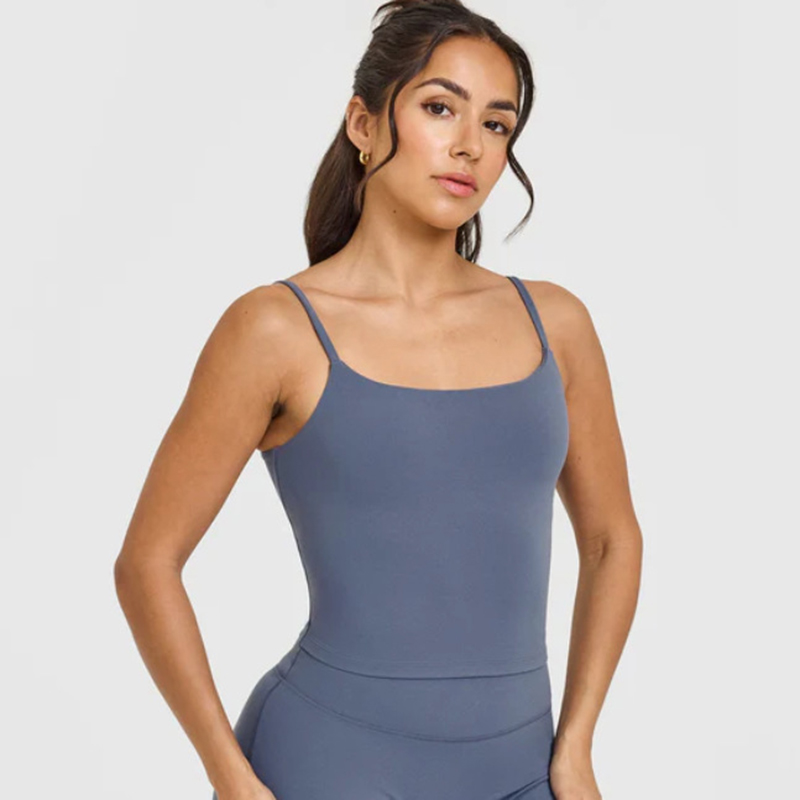 Plunge Bra Push Up - Softmotion Strappy Mid Vest Women Yoga