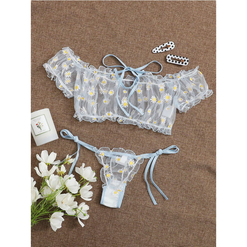 Sheer Bra Lace - Sexy Lace Transparent Lingerie Bow Erotic