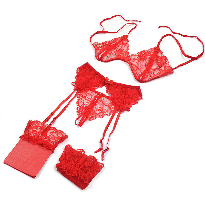 1 Set Women's Lace Lingerie, S - Sheer Mesh Bra incelemesi ve fiyatı