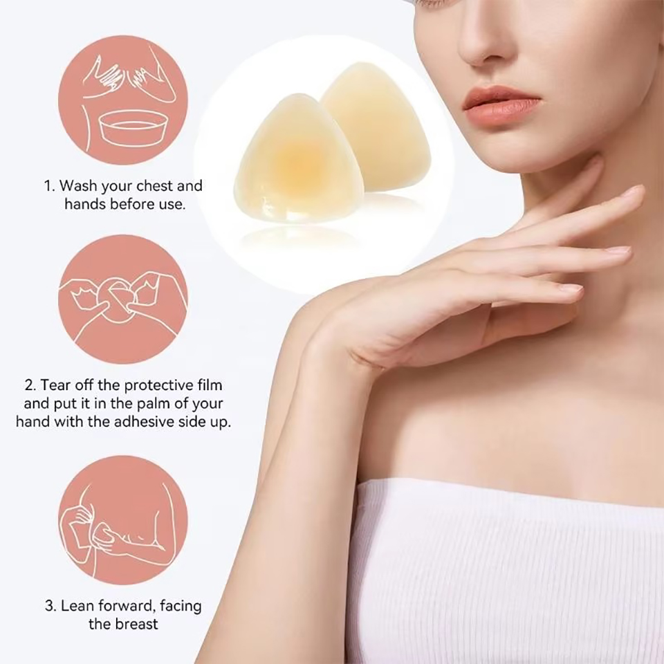 Silicone Triangular Nipple Cov - Backless Bra Sticky incelemesi ve fiyatı