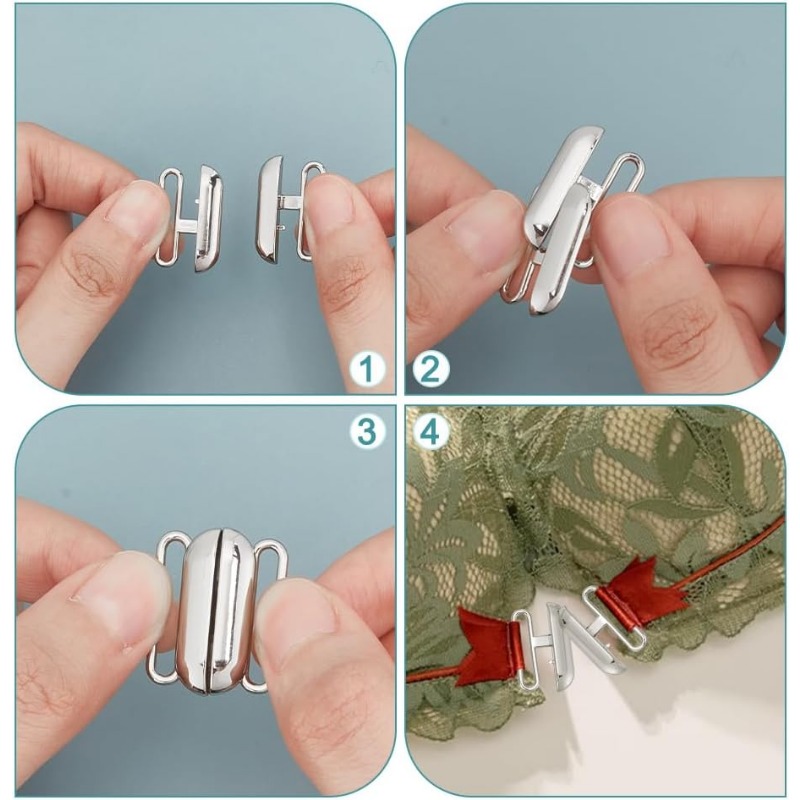 12 Sets 3 Colors Front Closing - Nursing Bra Clip incelemesi ve fiyatı