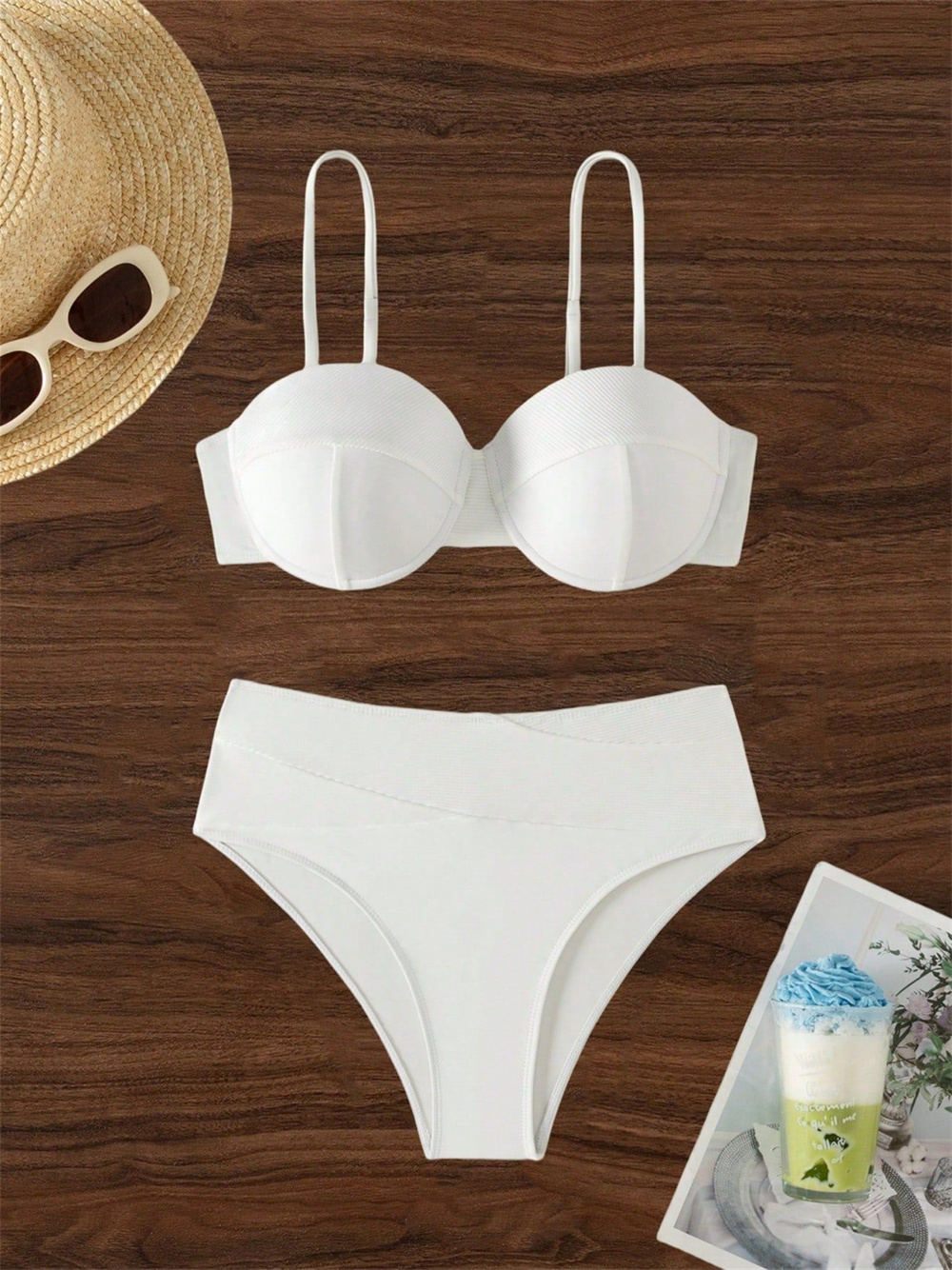 White Sling Bikini Bra Back La - Underwire Bra Padded incelemesi ve fiyatı