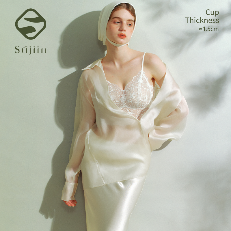 SUJIIN Sexy Lace Cami Tops for - T Shirt Bra Seamless incelemesi ve fiyatı