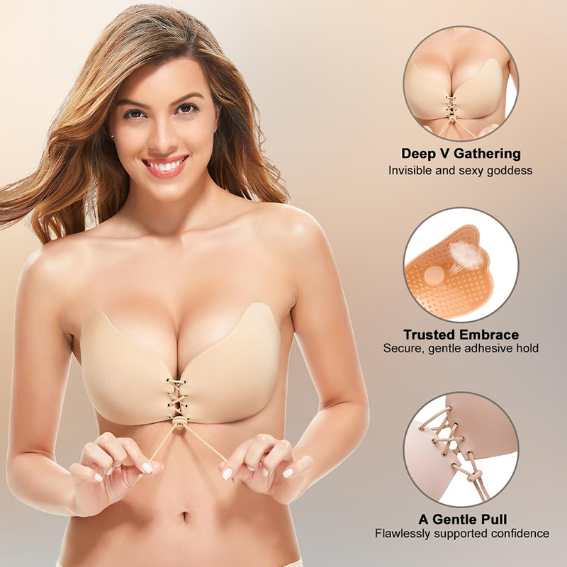 1/2 Pairs Women Summer Backles - Backless Bra Sticky incelemesi ve fiyatı