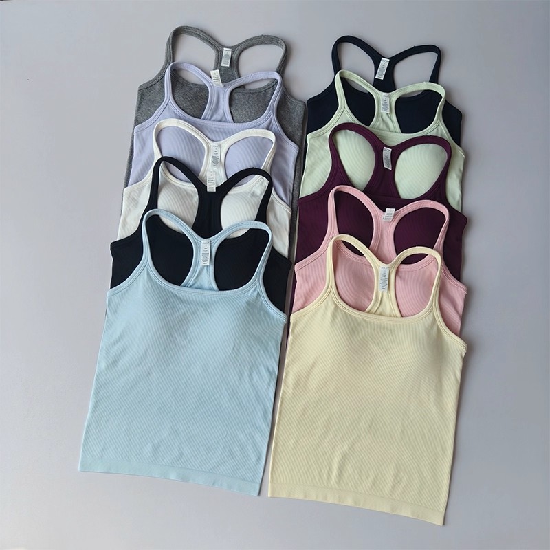 Summer Women's Yoga Camisole S - T Shirt Bra Seamless incelemesi ve fiyatı