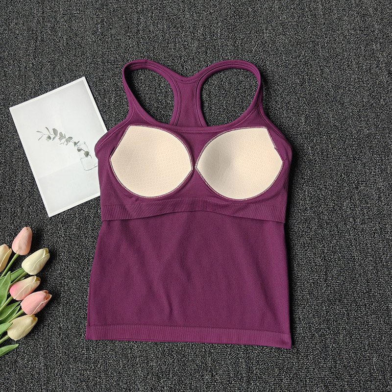 Summer Women's Yoga Camisole S - T Shirt Bra Seamless incelemesi ve fiyatı