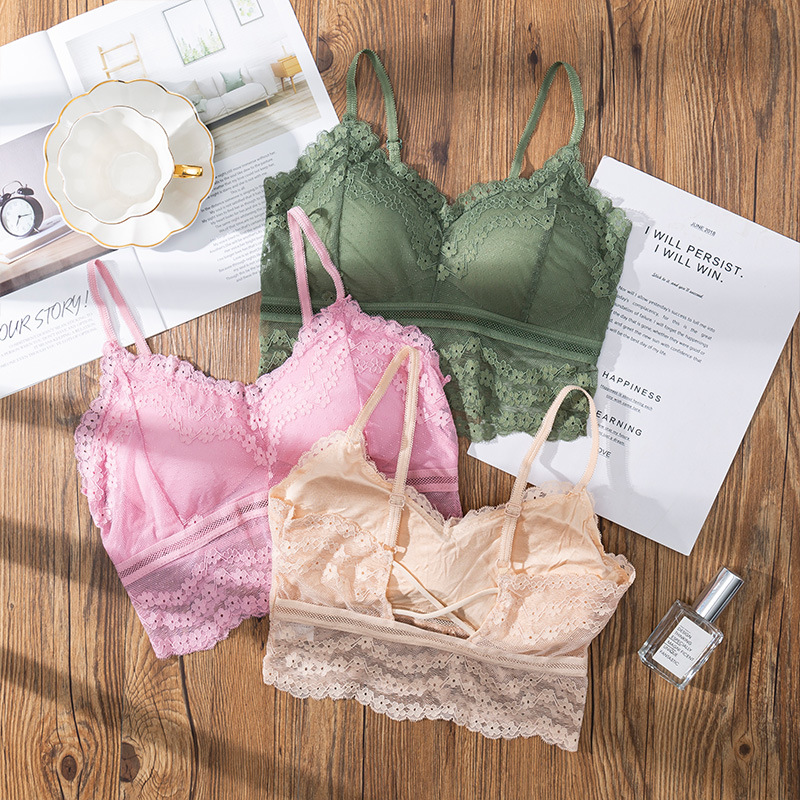 3D Sexy lace Lingerie Seamless - Lace Bralette Set incelemesi ve fiyatı