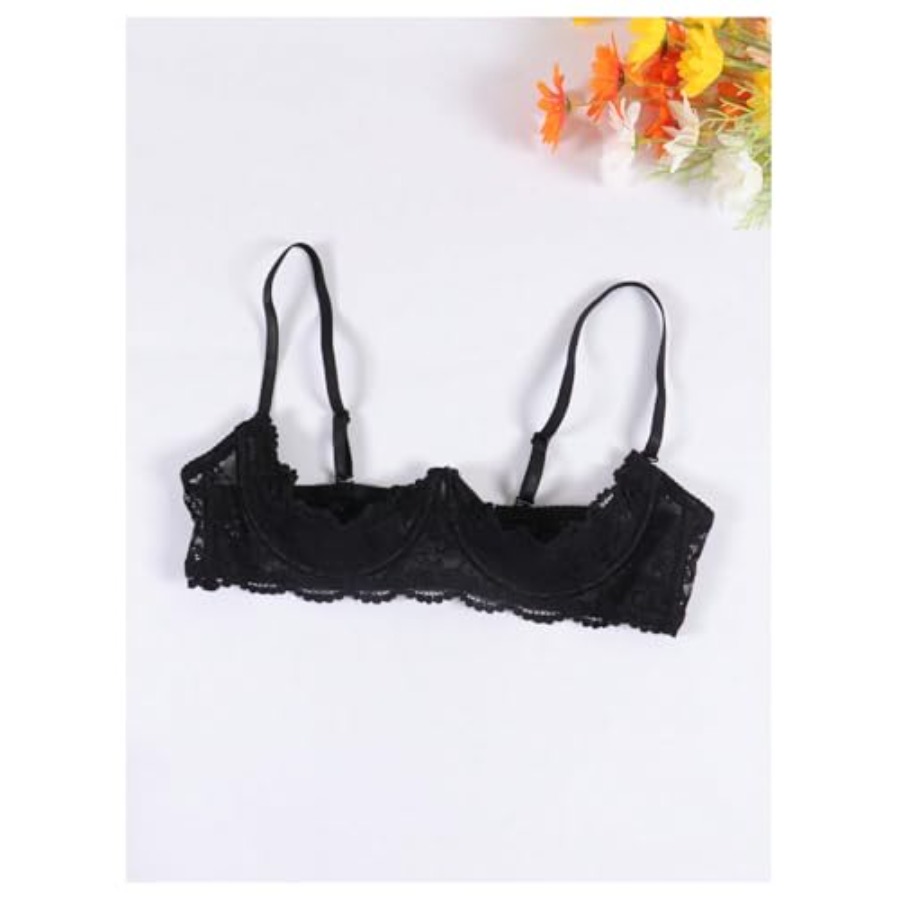 OYOANGLE Women's 1/4 Cup Lace  - Demi Bra Balconette incelemesi ve fiyatı
