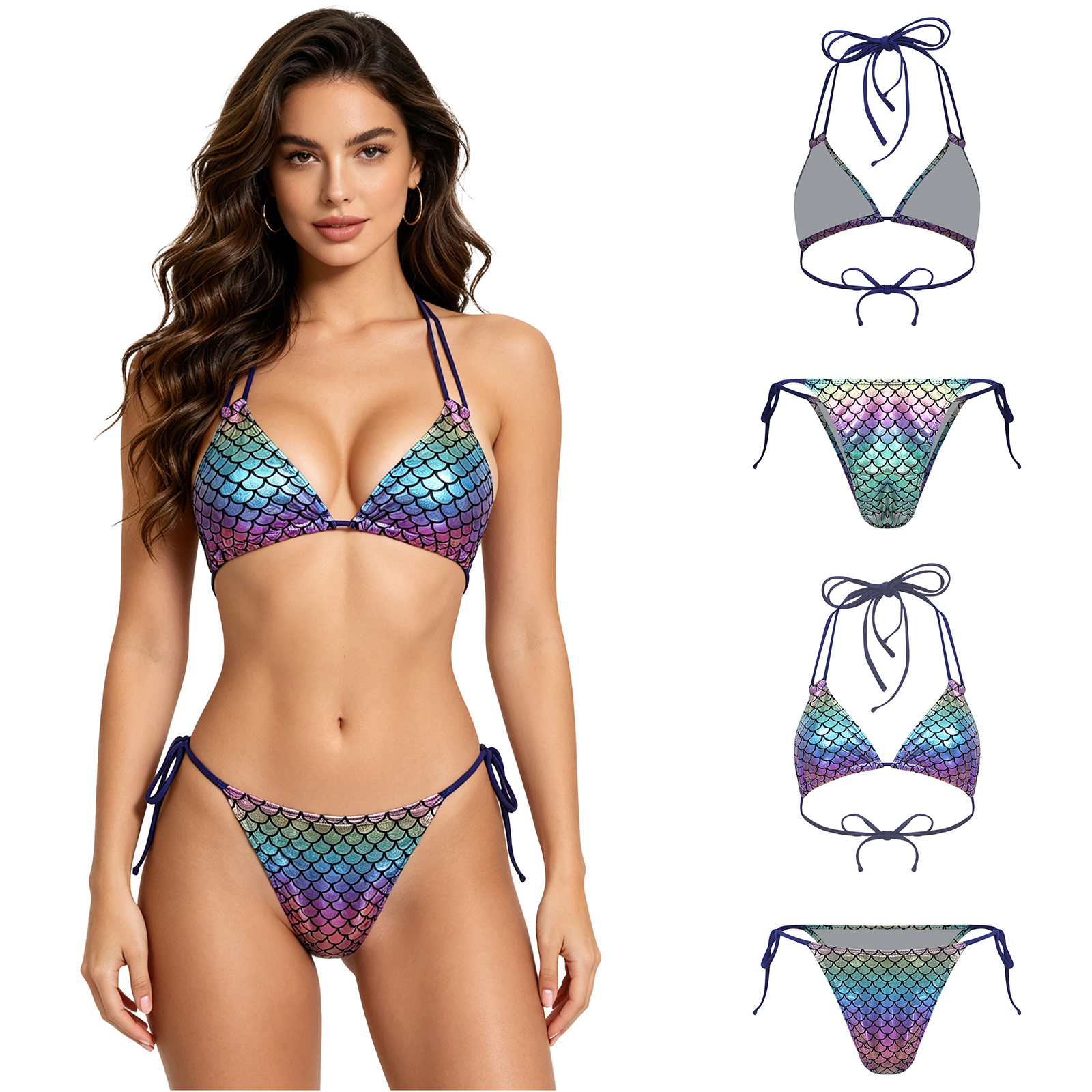 Women's Mermaid Bikini Swimsui - Underwire Bra Padded incelemesi ve fiyatı