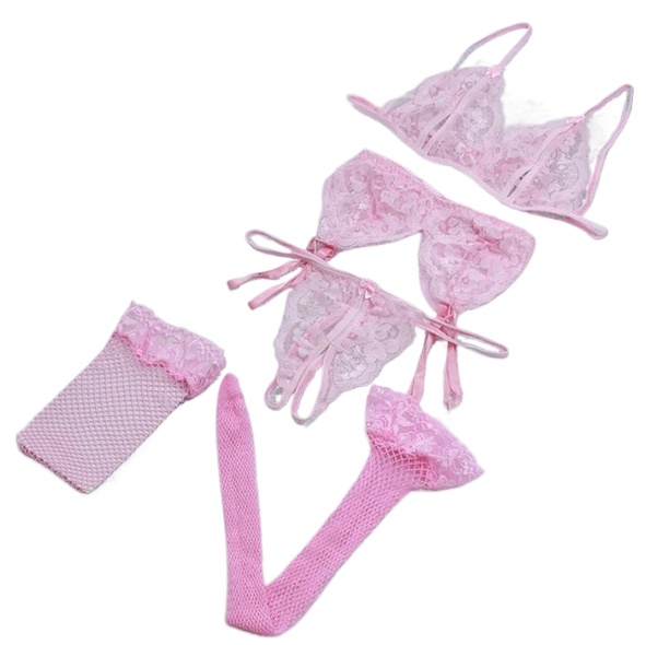 Lace Women Lingerie Set 4 Pcs  - Lace Bralette Set incelemesi ve fiyatı