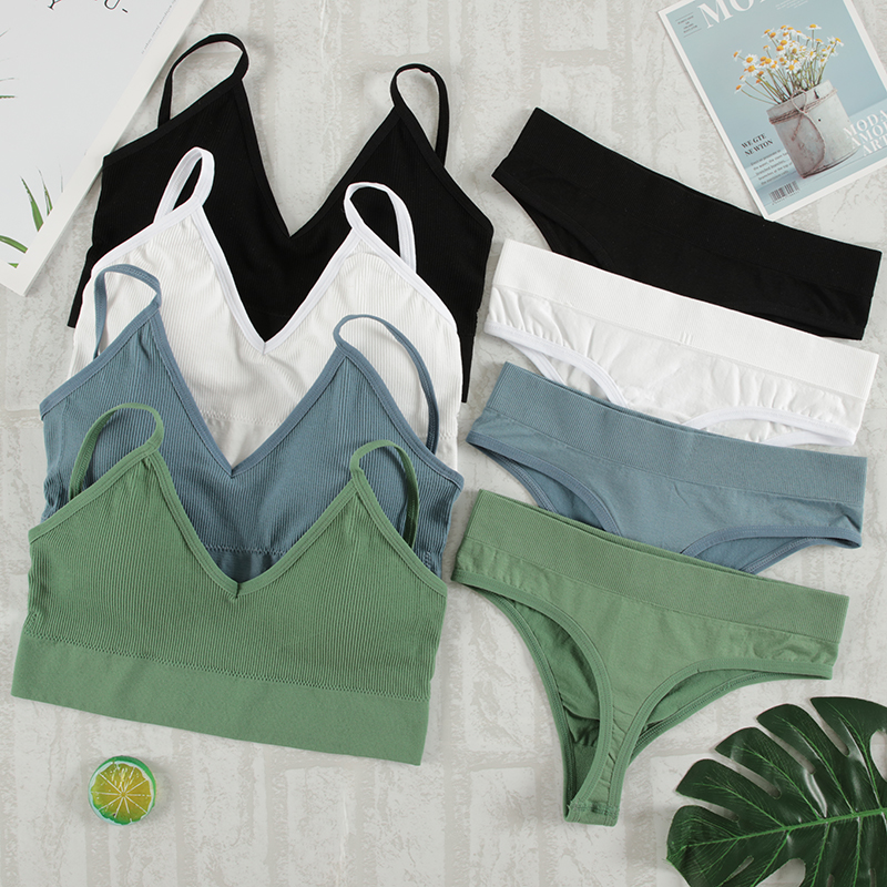 CHRLEISURE Women Underwear Set - T Shirt Bra Seamless incelemesi ve fiyatı